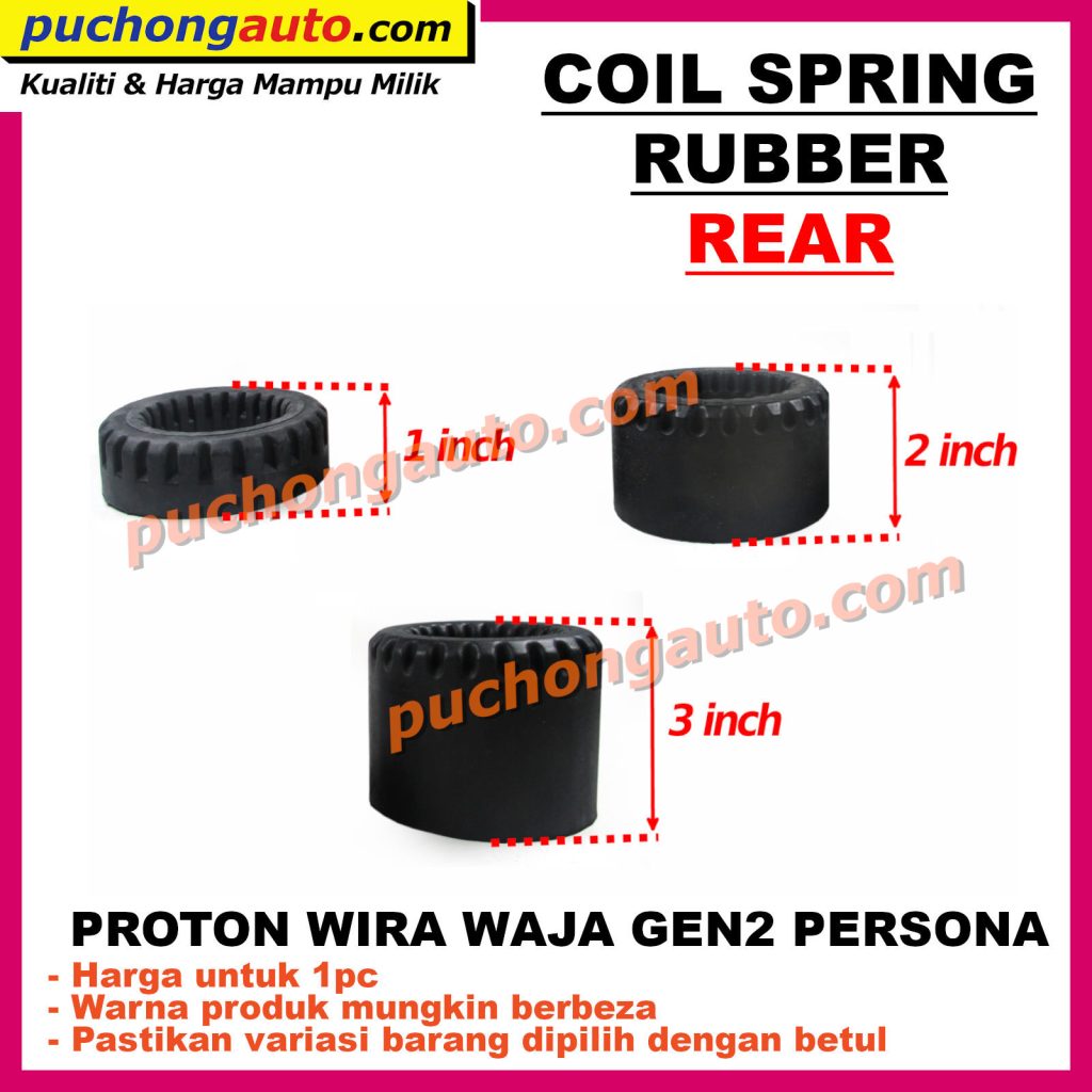 Rear Coil Spring Rubber Getah Pelapik Spring Belakang Proton Wira