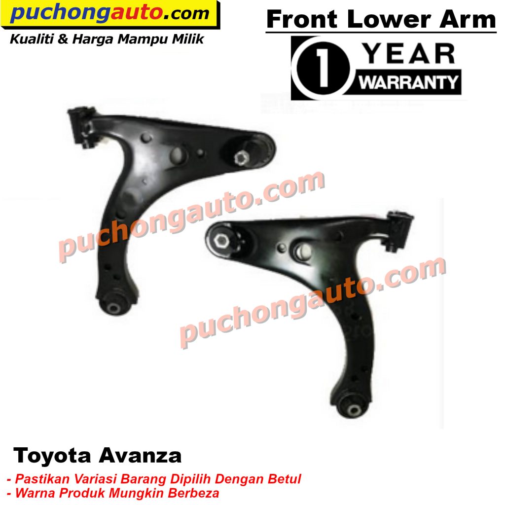 Front Lower Control Arm For Toyota Avanza 1 Year Warranty Car Spare Parts Shop In Puchong