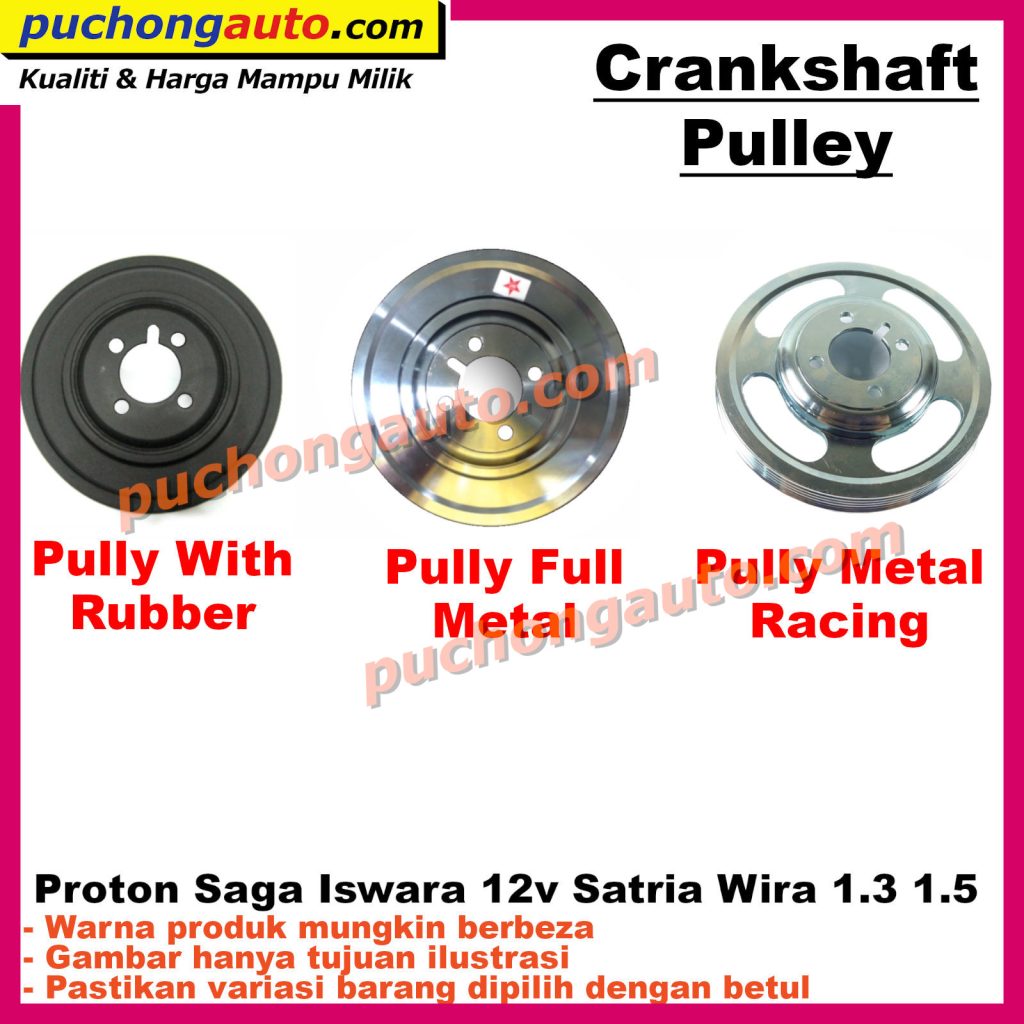 Crank Shaft Pulley Pully For Proton Saga Iswara V Satria Wira Car Spare Parts Shop