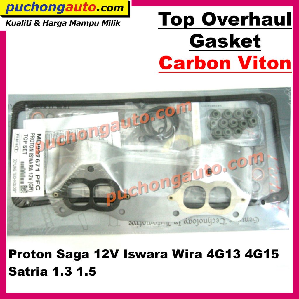 Engine Top Overhaul Gasket Set Proton Saga V Iswara Wira G G Satria Carbon