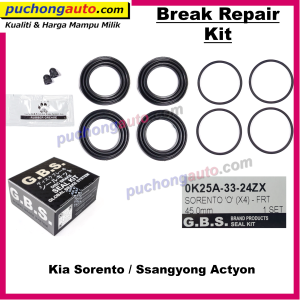 Kia Sorento Ssangyong Actyon - 45mm Twin Port - Front Disc Brake Depan Caliper Rebuild / Repair Kit