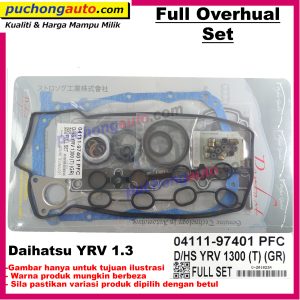 FULL Overhaul Gasket Set Engine - Daihatsu YRV 1.3 K3-VET