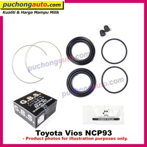 Toyota Vios NCP93 - Front Rear Disc Brake Depan Caliper Rebuild / Repair Kit