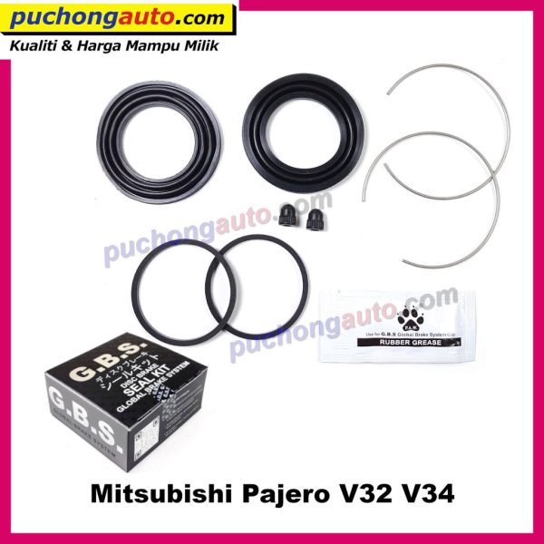 Mitsubishi Pajero V32 V34 - 1piston - 60.4mm - Front Disc Brake Depan Caliper Rebuild / Repair Kit