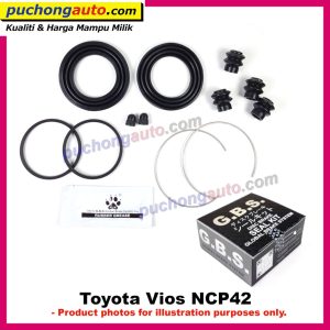 Toyota Vios NCP42 - 51.5mm - Front Disc Brake Depan Caliper Rebuild / Repair Kit - FULL SET