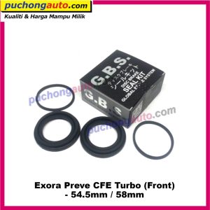 Proton Exora Preve CFE Turbo - 54.5mm / 58mm - Front Disc Brake Depan Caliper Rebuild / Repair Kit