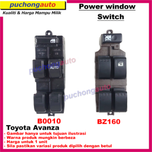 Power Window Switch Suis Cermin Tingkap - Toyota Avanza